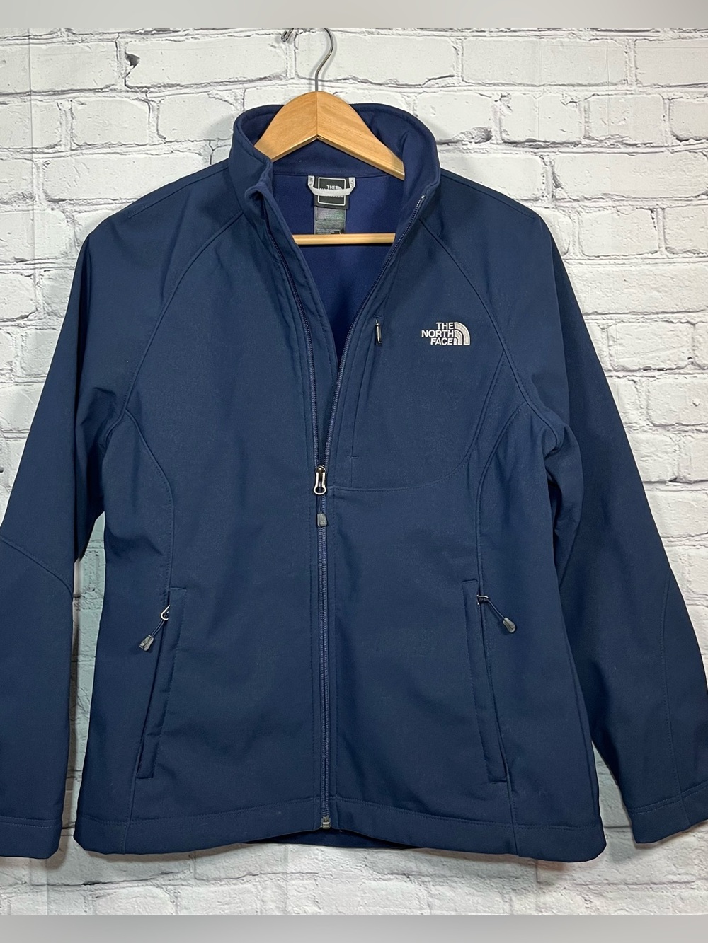 The North Face Apex Bionic Jacket Womens Large Blue Softshell Windproof Full Zip - Picture 9 of 12